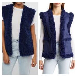 NWT WeWoreWhat reversible vest, “the Sherpa Reversible Vest”, which offers versa